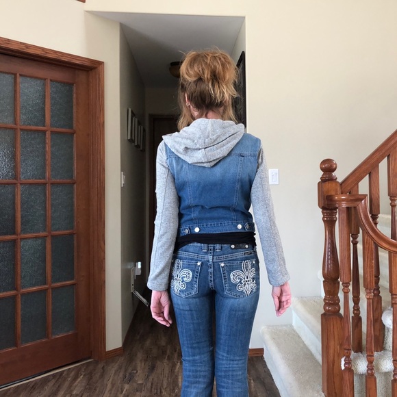 Streetwear Society distressed hooded denim jacket - Picture 13 of 14